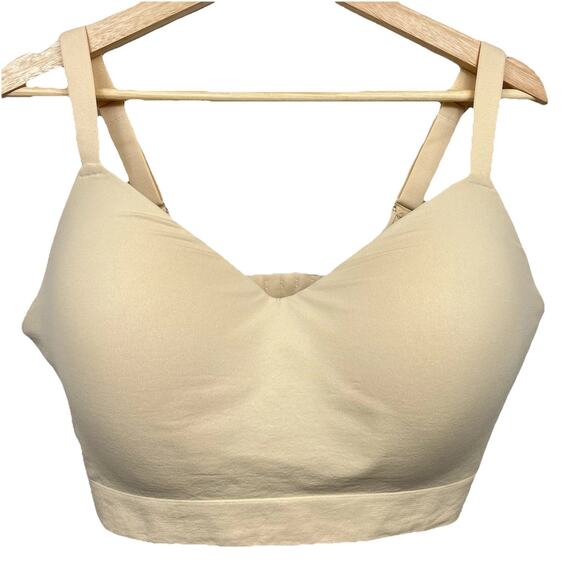 TrueKind Supportive Comfort Wireless Shaping Bra Size 4XL Cream Nude Plus Size - Picture 1 of 10